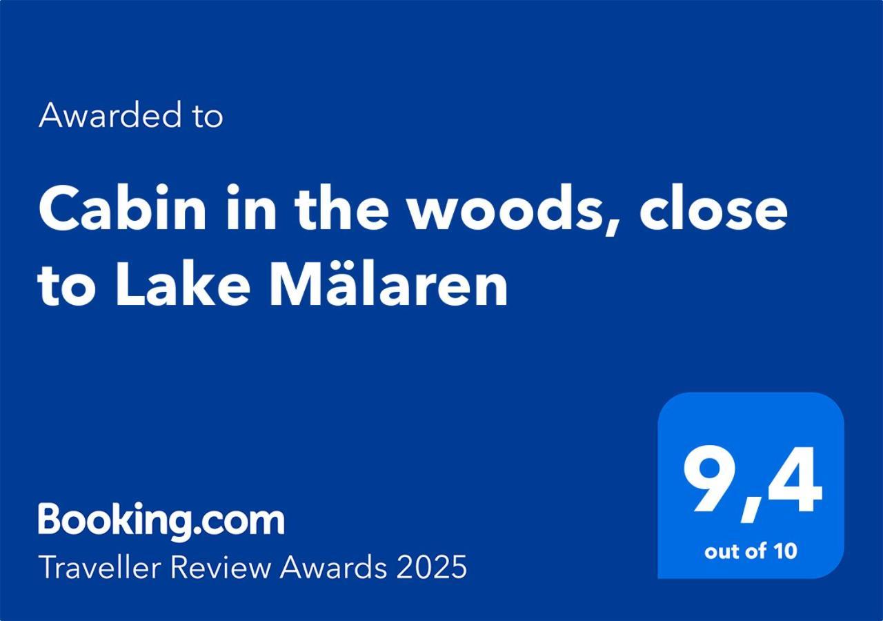Cabin In The Woods, Close To Lake Maelaren 埃斯基尔斯蒂纳 外观 照片